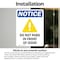 Signmission Do Not Park In Front Of Door Sign, Vinyl Decal, 3.5in W x 5in L, 2PK OS-2PACK-NS-D-35-V-11329 - alternate 4